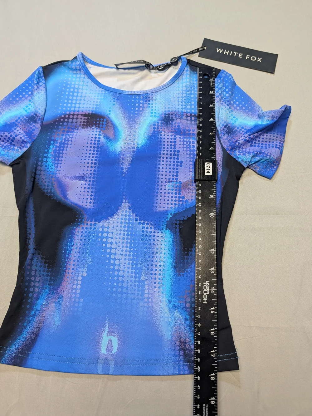 NWT White Fox Boutique Blue Milky Way Two-Piece Set Women's Size XS Stretch